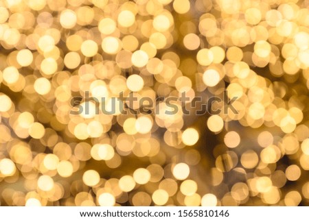 Abstract gold bokeh - Christmas or Holiday festive celebration concept and new year theme background.