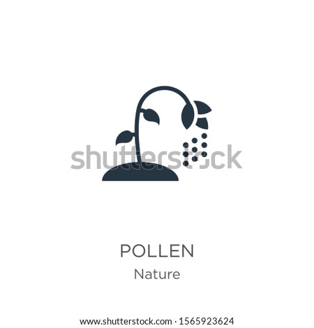 Pollen icon vector. Trendy flat pollen icon from nature collection isolated on white background. Vector illustration can be used for web and mobile graphic design, logo, eps10
