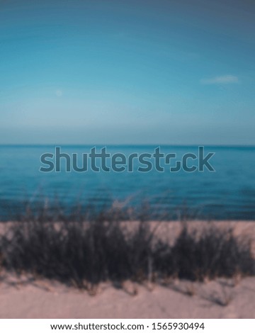 blurred background of the baltic sea, pattern with copy space