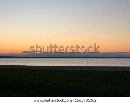 Rhode Island sunset at the beach