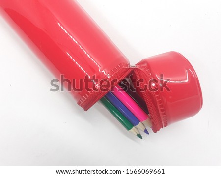 Beautiful Colorful Artistic Pencils for Coloring and Drawing Tools in White Isolated Background