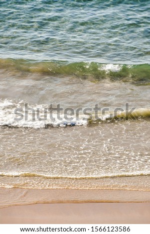 wave on the beach, photo as a background