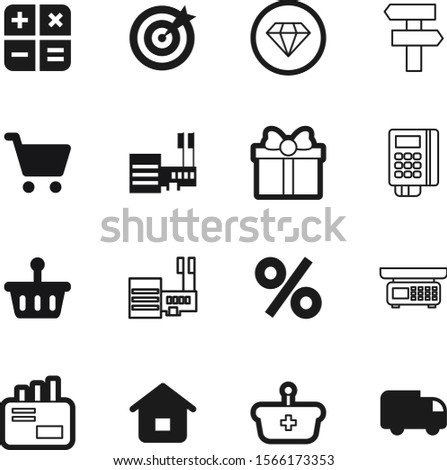 shopping vector icon set such as: ring, house, success, travel, residential, percentage, scales, debit, fashion, image, newsletter, bow, goal, online, calculation, performance, balance, dartboard
