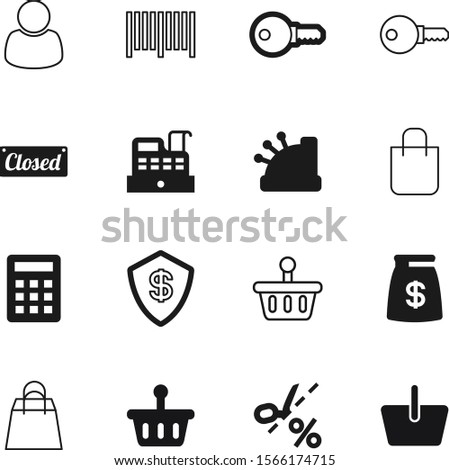 shopping vector icon set such as: eco, account, users, network, eps, shape, blank, guard, scanner, currency, light, coin, calculation, sticker, grip, success, electronic, barcode, math, coupon