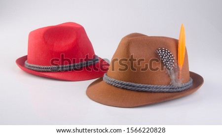 hat or bavarian hat on a background new