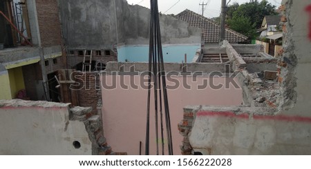 A new home under construction in Central Java, Indonesia