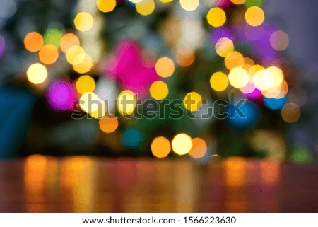 abstract background with Christmas tree lights