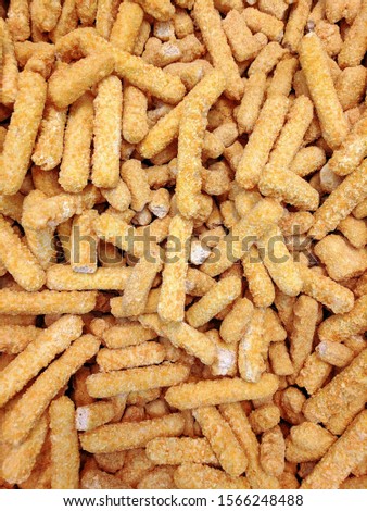 High Quality Picture of Frozen Chicken Nugget Texture and Pattern