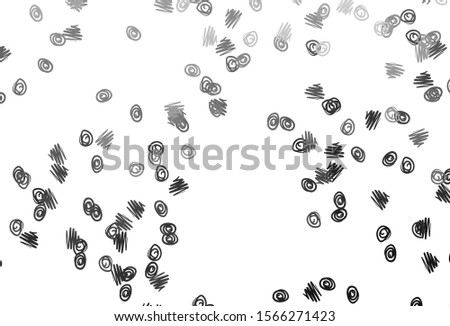 Light Silver, Gray vector pattern with spheres. Illustration with set of shining colorful abstract circles. Completely new template for your brand book.
