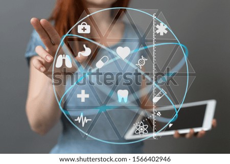 health care icon pattern medical innovation concept 
