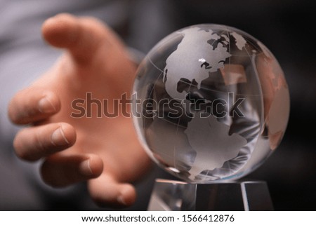 global world concept glass business

