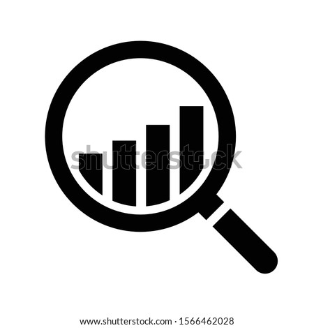 Analysis business graph icon vector. Royalty-Free Stock Photo #1566462028