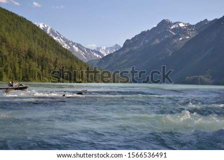 Amazing landscapes, lakes and the mountain at Altai, Russia