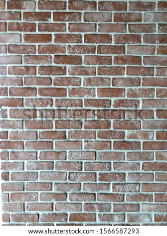 Old red brick wall textures pattern and background