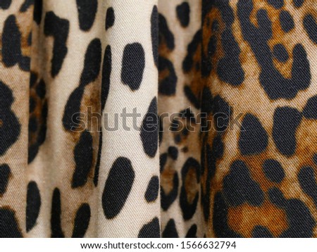 Animal print background textile material