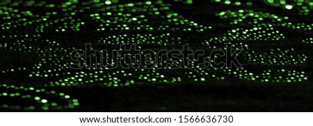texture, background, pattern, postcard, green emerald silk with glued glass stones to break the light