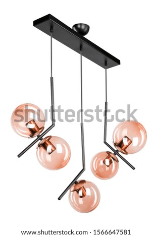 black color metal lamp chandelier adds a different ambience to the environment home