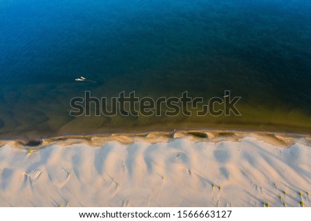 Dunes on the island and under water