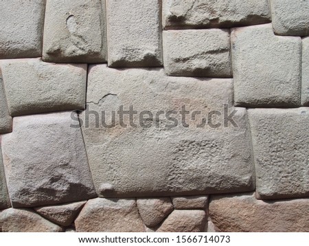 12 sided Inca Hatunrumiyoc stone, Twelve angled stone (La Piedra de Los Doce Angulos) of the ancient inca wall, Cusco, Peru