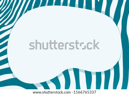 Background template with green zebra patterns illustration