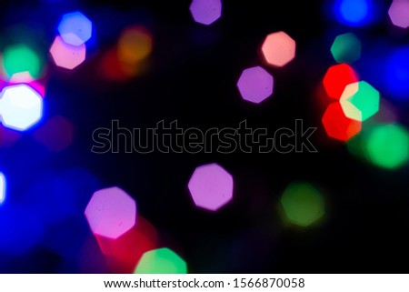 Christmaslight background bokeh polygon abstract Space for entering text