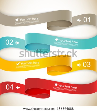 Set of ribbons Royalty-Free Stock Photo #156694088