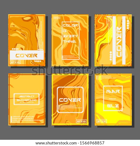 Modern abstract covers. Cool trendy fluid gradient shapes. Vector illustration