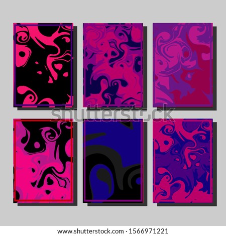Artistic covers design. Creative fluid colors backgrounds. Trendy design. Eps10 vector