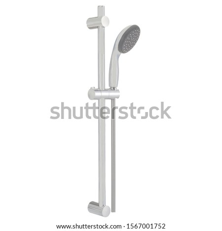 water tap, shower tap head isolated on perfect white background, stock photography