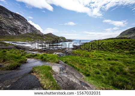 Beautiful scenic landscape of Scotland nature.