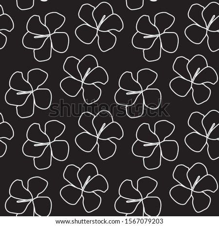 Botanical Floral seamless Pattern in Vector - Suitable for prints, patterns, backgrounds, websites, wallpaper, crafts