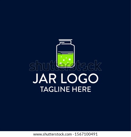 Clean and Simple Jar Logo Icon Vector Design