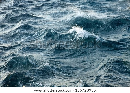 Stormy waves Royalty-Free Stock Photo #156720935