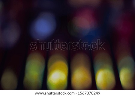 The light background is a beautiful, colorful bokeh.