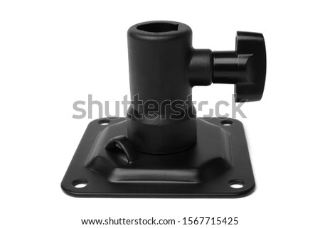Wall ceiling mount for photographic studio on white background
