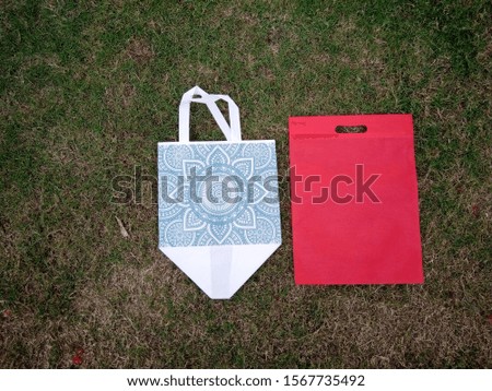 amazing ECO Friendly Bags, Non Woven Bags on Green Grass