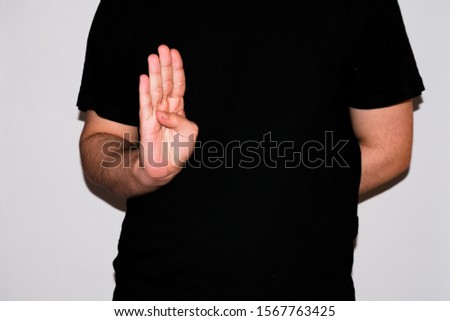 Letter "B" in American Sign Language