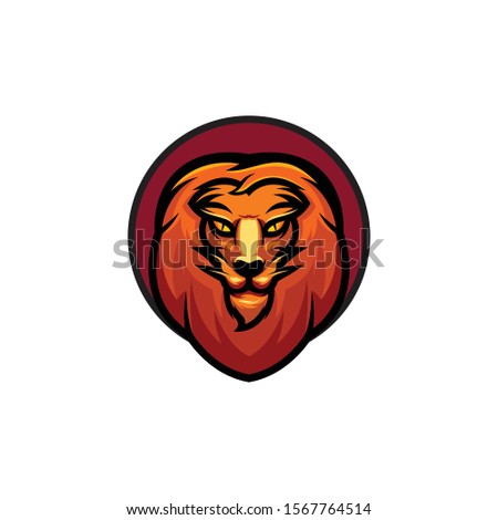 Head lion logo Premium Vector
