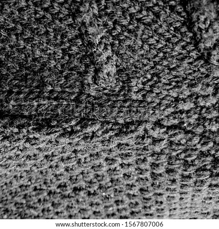 Knit Wallpaper. Gray Pattern Folklore. Gray Knitting Texture. Scandinavian-Style. Nordic Background. Monochrome Winter. Light Knitting Scandinavian.