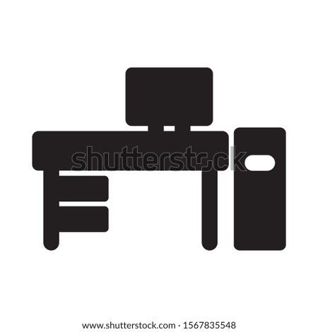 table icon isolated sign symbol vector illustration - high quality black style vector icons

