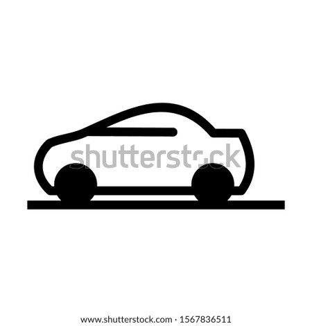 sport car icon isolated sign symbol vector illustration - high quality black style vector icons
