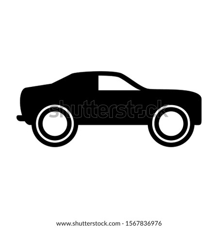 sport car icon isolated sign symbol vector illustration - high quality black style vector icons
