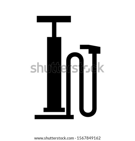 bicycle pump icon isolated sign symbol vector illustration - high quality black style vector icons
