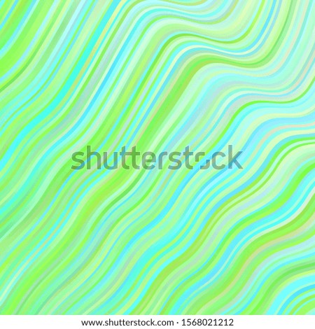 Light Green vector texture with curves. Bright illustration with gradient circular arcs. Pattern for commercials, ads.