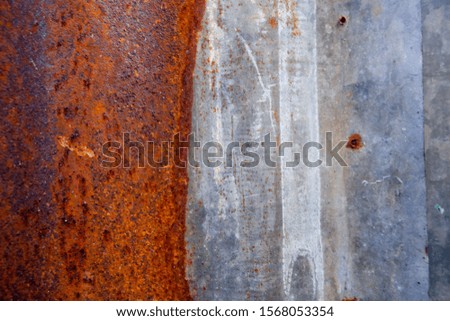 Picture of a rusted zinc surface