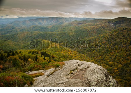 Blue Ridge Mountain Vista in North Carolina