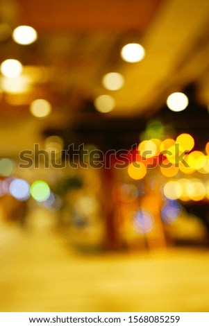 Abstract blur and bokeh beautiful luxury shopping mall in Chiang Rai Thailand.