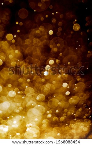 Golden bokeh for the background