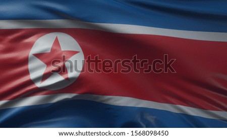 Flag of the North Korea background - 3D rendering