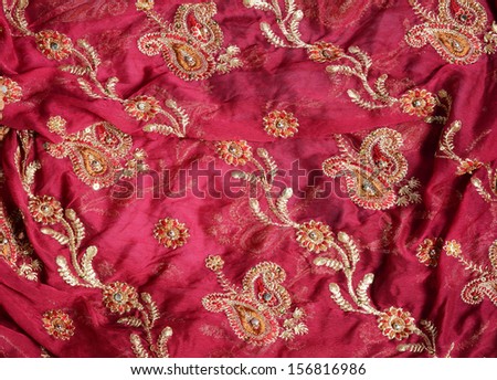 indian fabric Royalty-Free Stock Photo #156816986